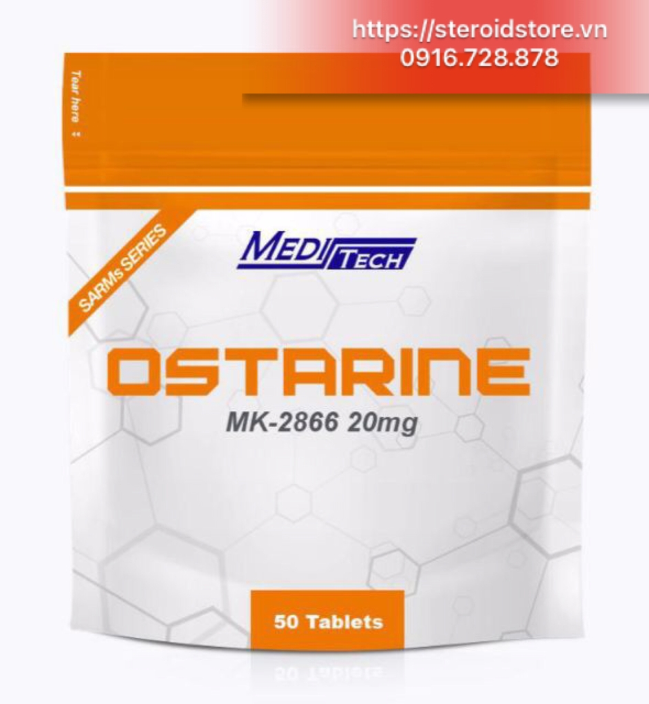 Ostarine (MK-2866 20mg) -SARMs - Chính hãng Meditech - Túi 50 viên