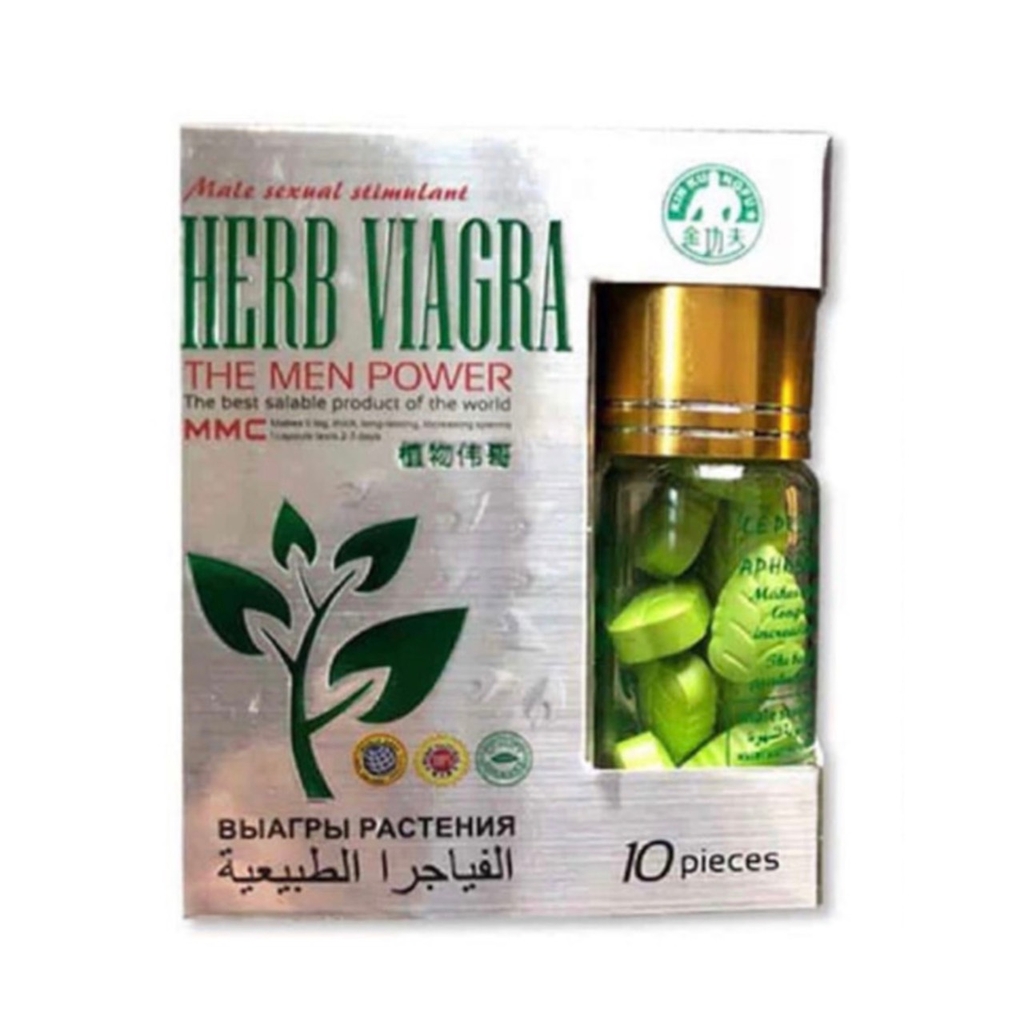 Thuốc Cường Dương HERB VIAGRA Thảo Dược Cao Cấp Lọ 10 Viên