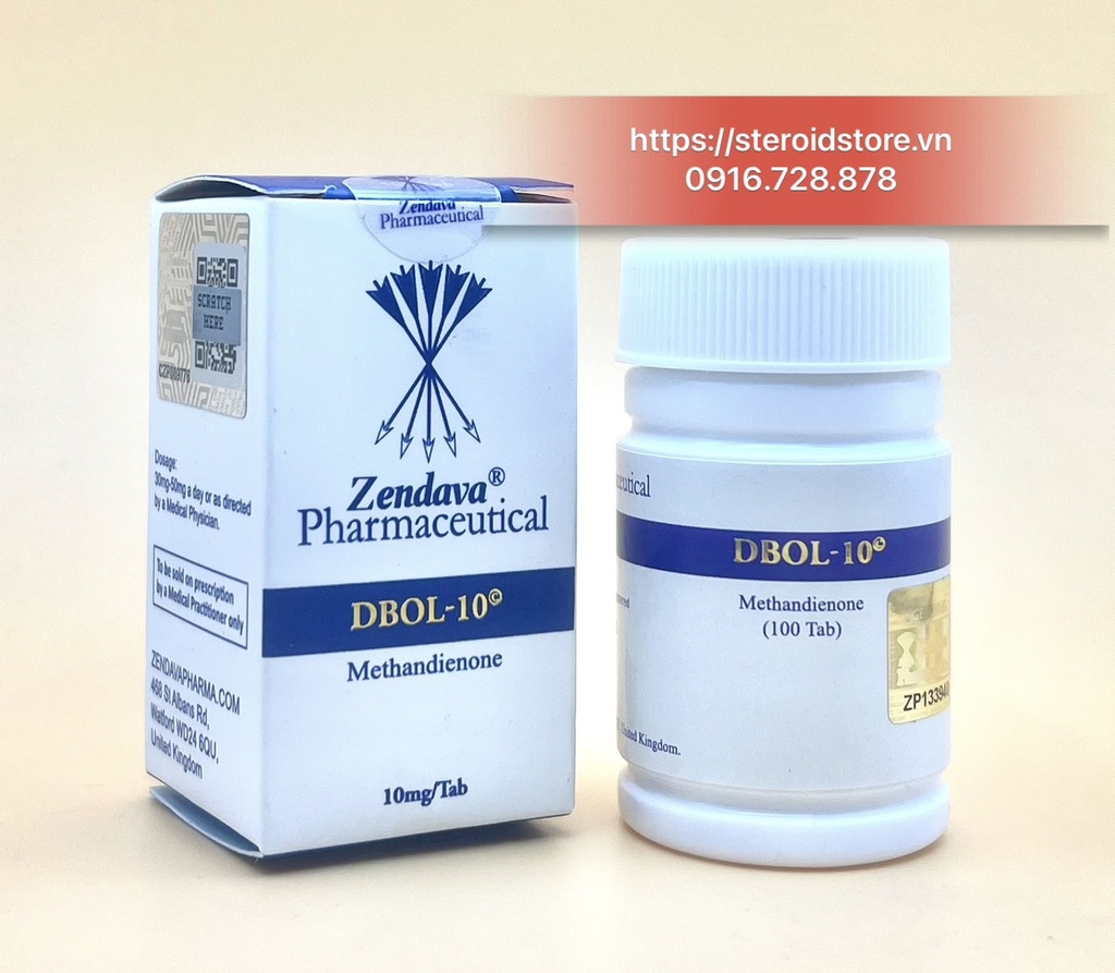 DBOL 10 (Methandienone 10mg) - Dianbol Hãng ZENDAVA -  Hộp 100 viên