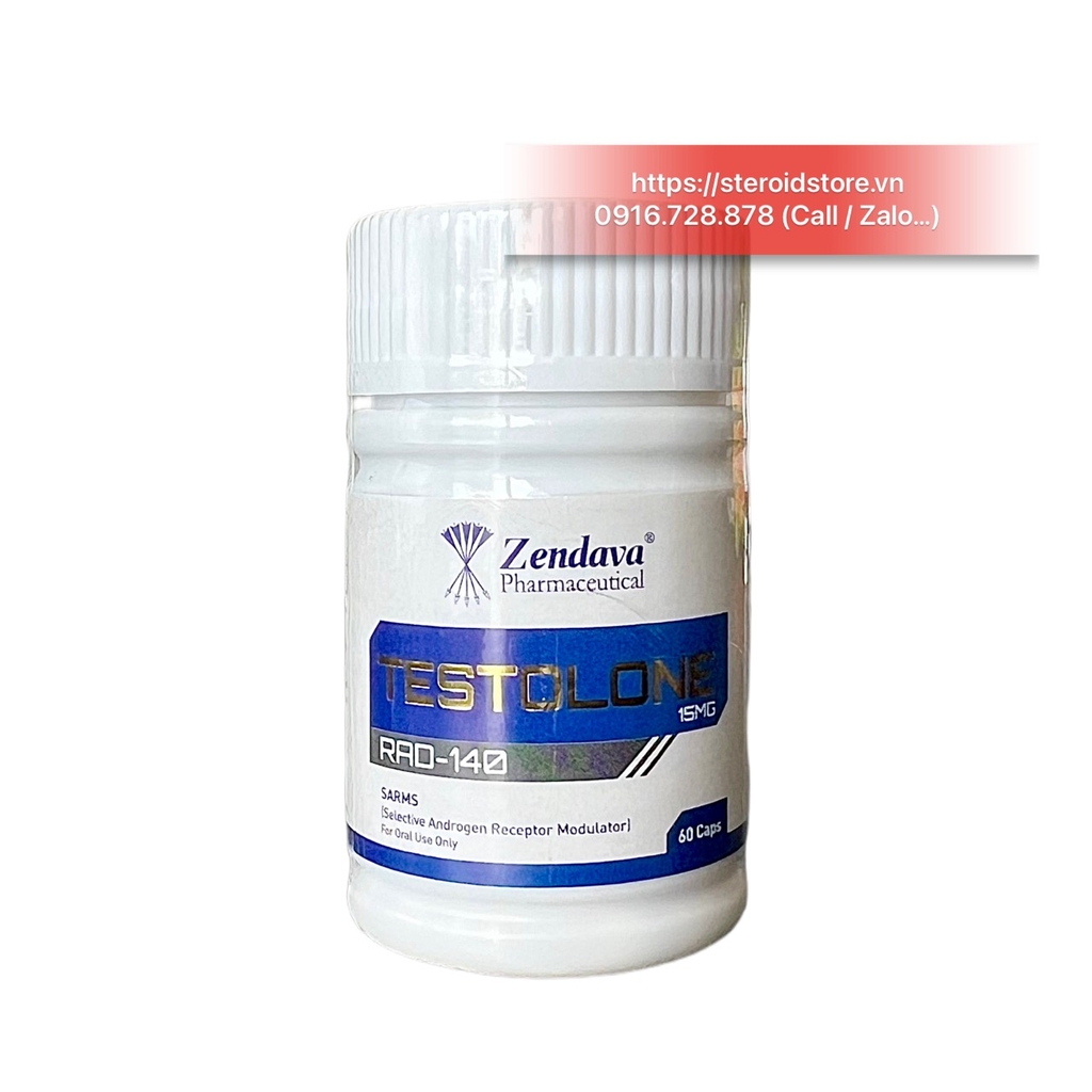 Testolone (RAD-140 7.5mg) SARMs Chính Hãng Zendava - Lọ 60 Viên