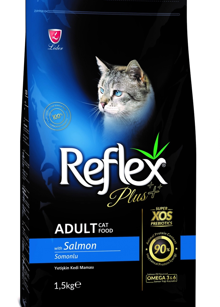 Reflex Plus Adult Cat Food Salmon - 1.5kg