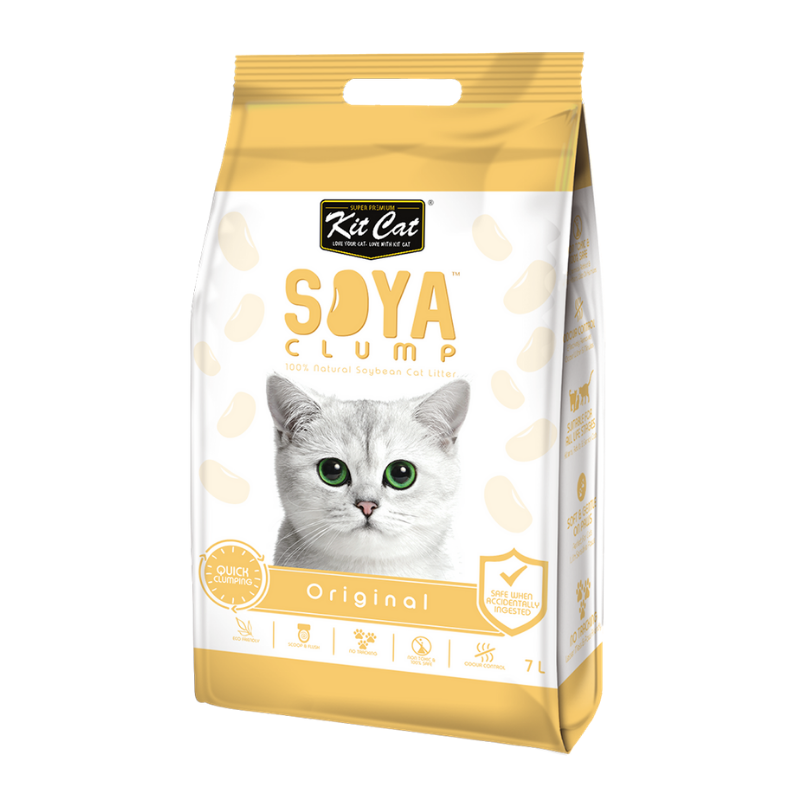 Cát mèo KitCat - Soya Clump Original -  7L