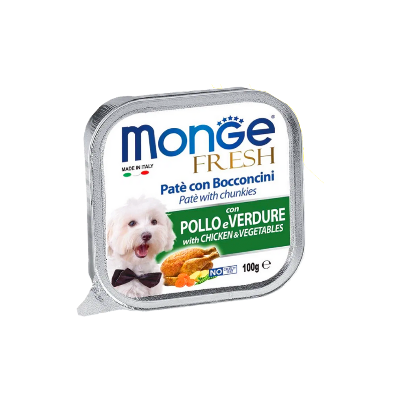 Pate chó MONGE - Chicken & Vegetable - 100g