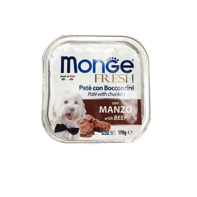 Pate chó MONGE - Beef - 100g