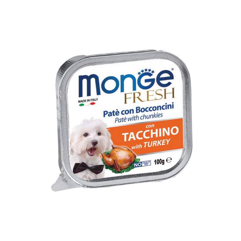 Pate chó MONGE - Turkey - 100g