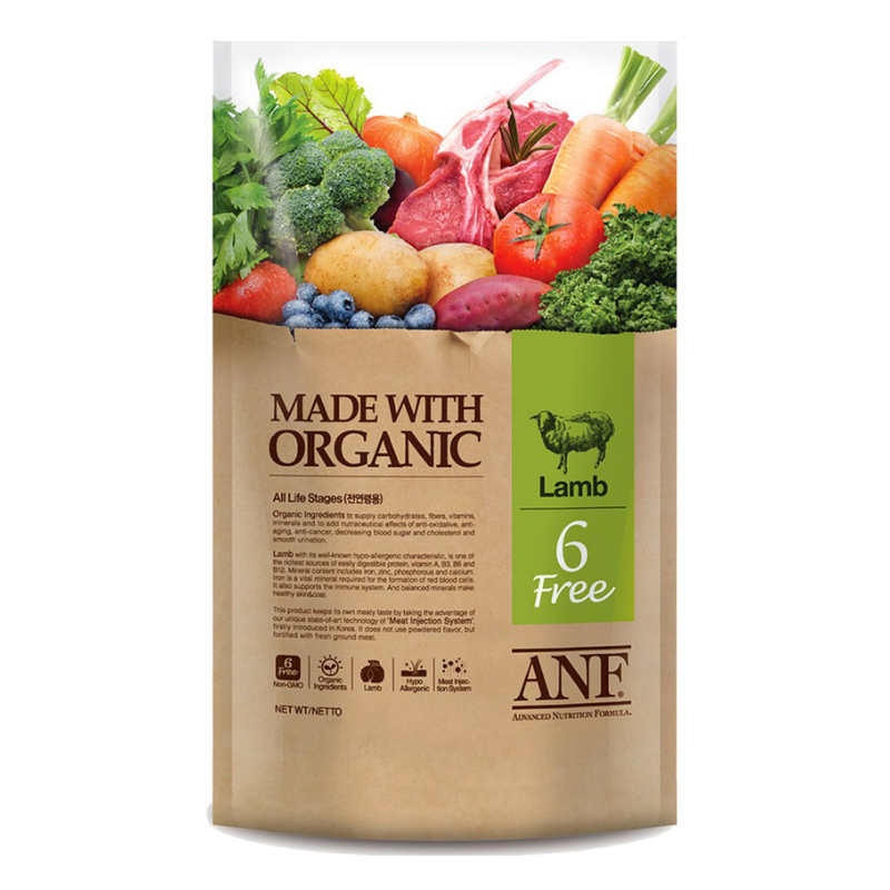 Thức ăn cho chó ANF - 6 Free Thức ăn hạt hữu cơ vị cừu - 2kg