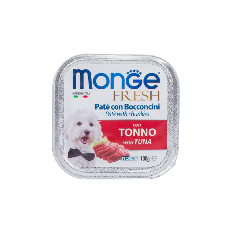 Pate chó MONGE - Tuna - 100g