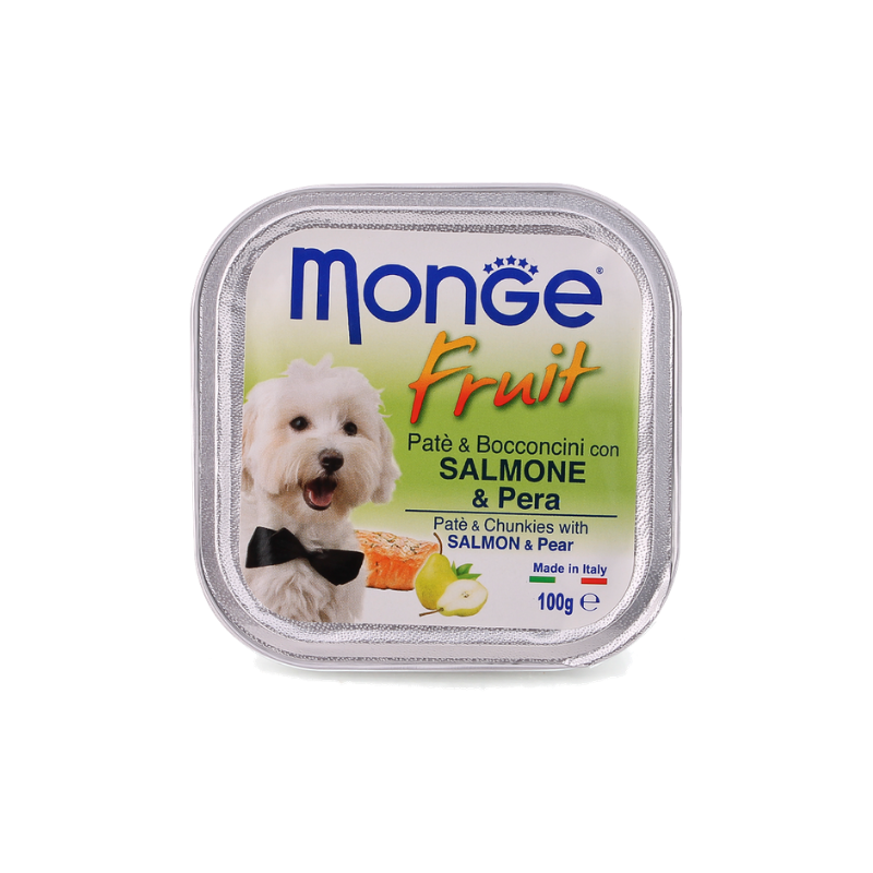 Pate chó MONGE - Salmon & Pear - 100g