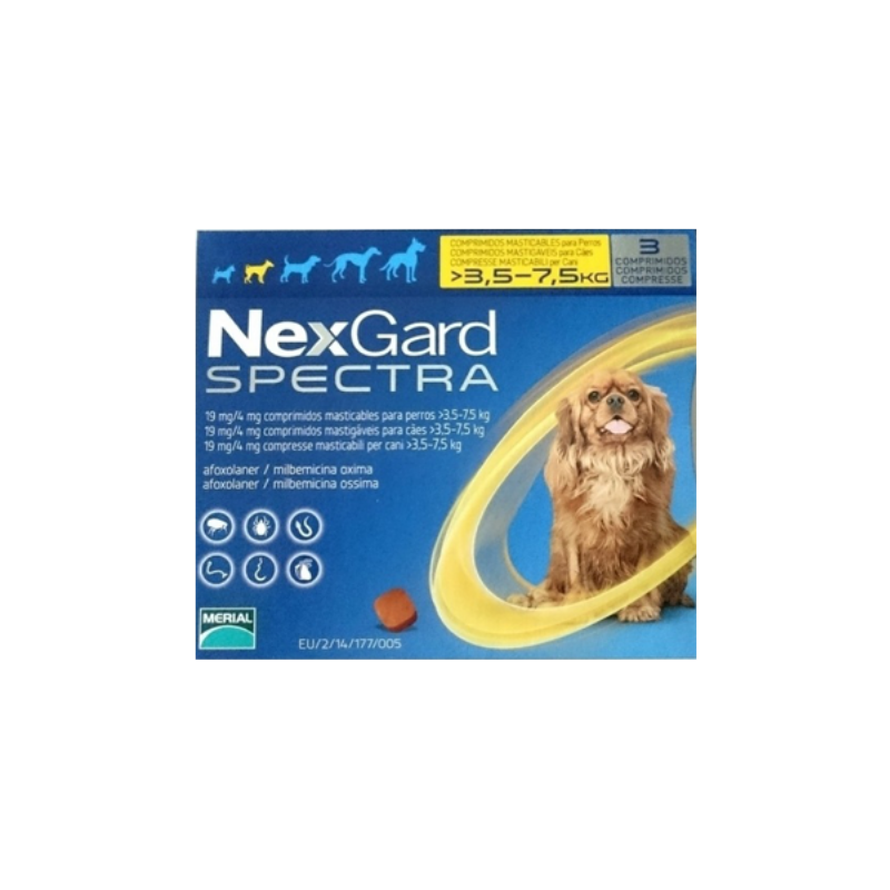 NexGard Spectra - Chó 3.6-7.5kg - 1 viên