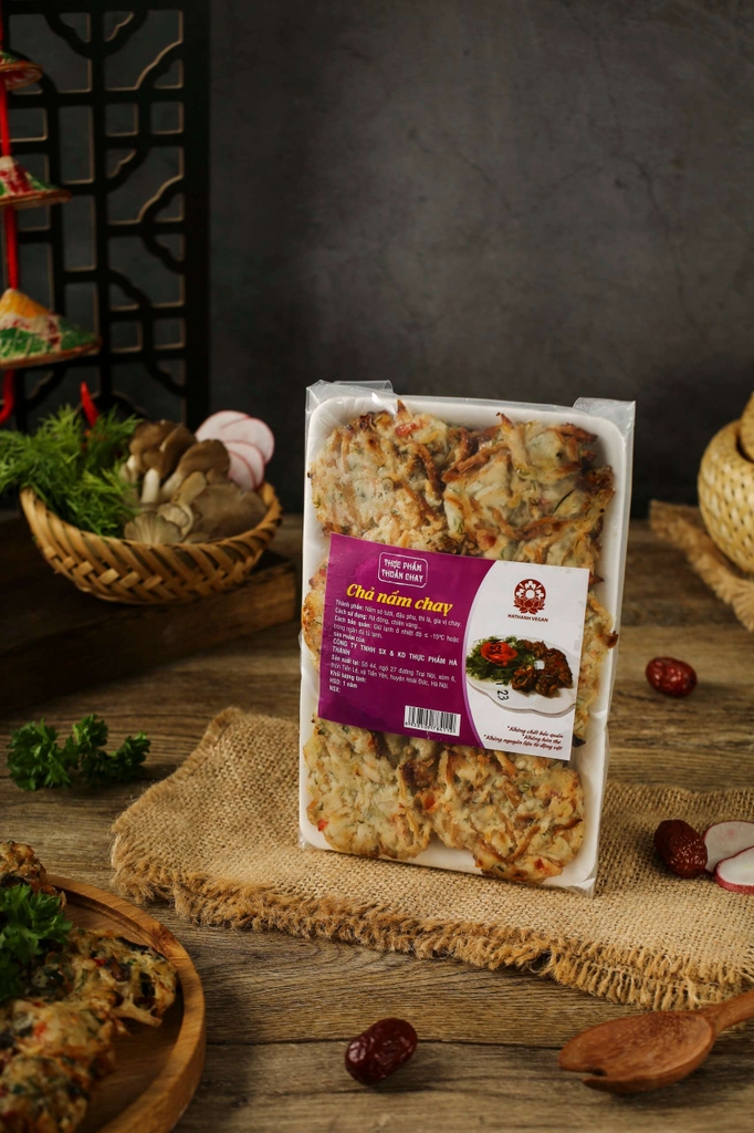 Chả nấm chay- 100% nấm sò tươi