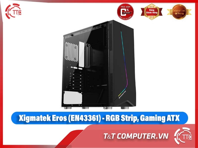 Xigmatek Eros (EN43361) - RGB Strip, Gaming ATX