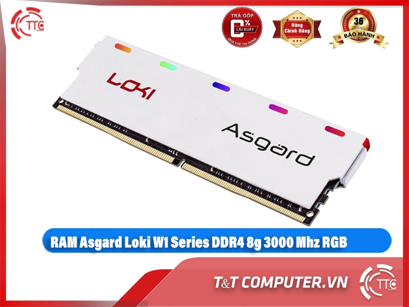 RAM Asgard Loki W1 Series DDR4 (8gbx1) 3000 Mhz RGB