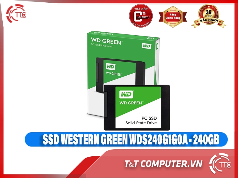 SSD WESTERN GREEN WDS240G1G0A - 240GB