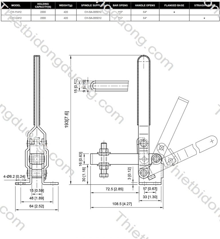 Kẹp định vị CH11412