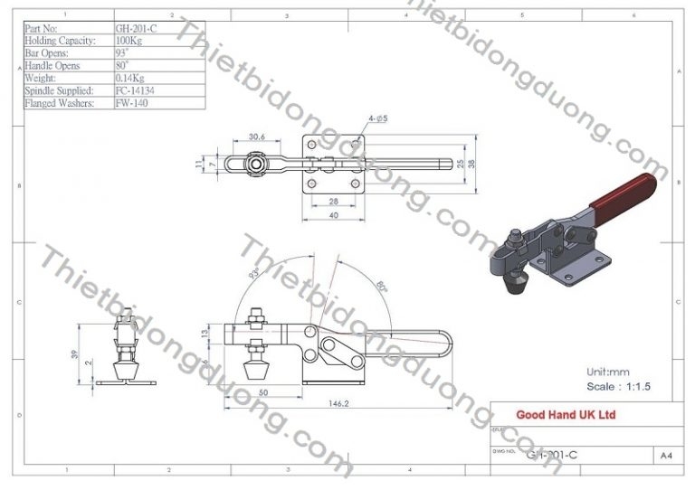 Cam kẹp GH201C