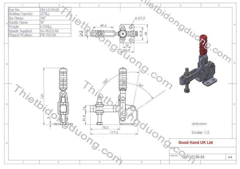 Cam kẹp GH12130