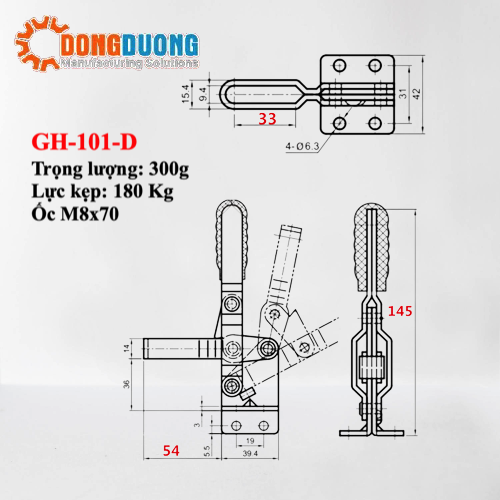 Cam kẹp GH101D