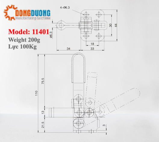 Cam kẹp GH11401