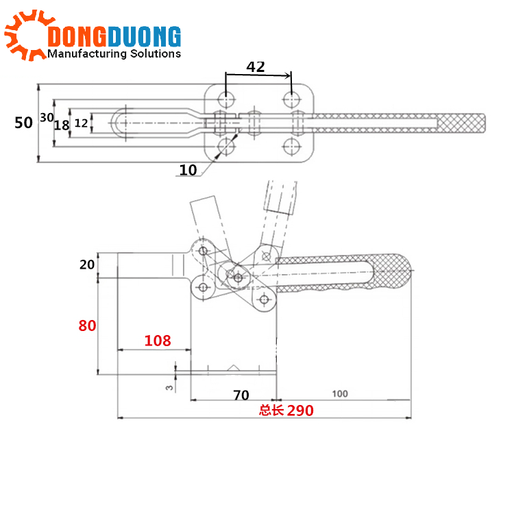 Cam kẹp GH200WLH