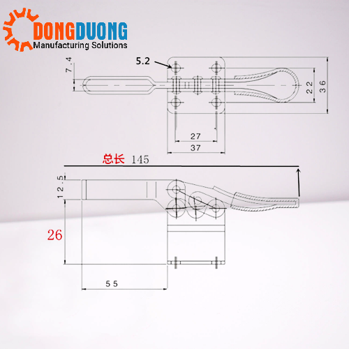 Cam kẹp Inox GH201B-SS