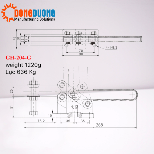 Cam kẹp GH204G