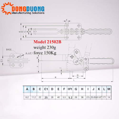 Cam kẹp GH21502B