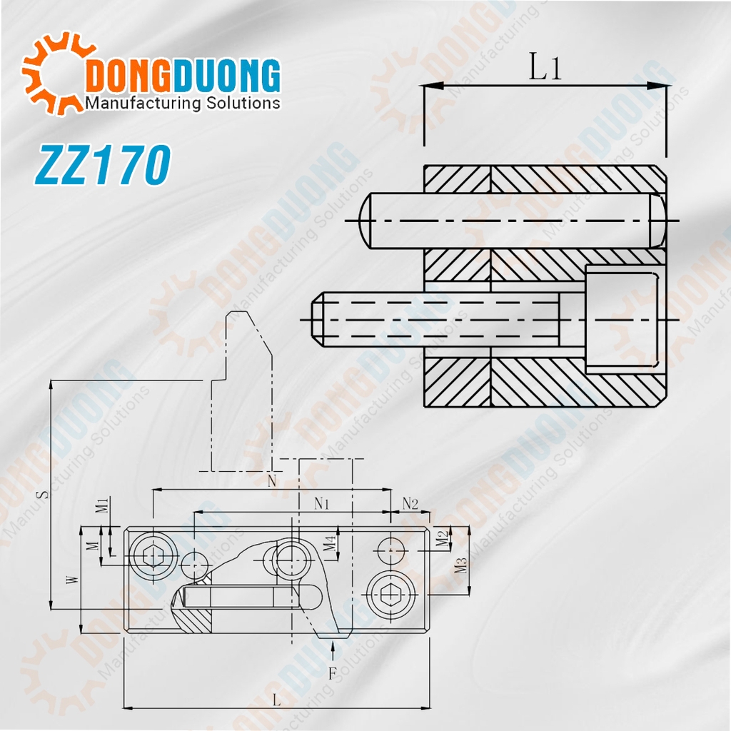 Khóa mặt phân khuôn ZZ170