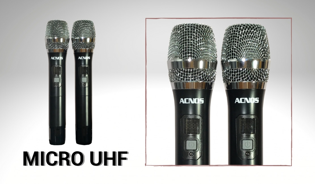 Loa di động karaoke Acnos CS390, pin 5-7h, 100W