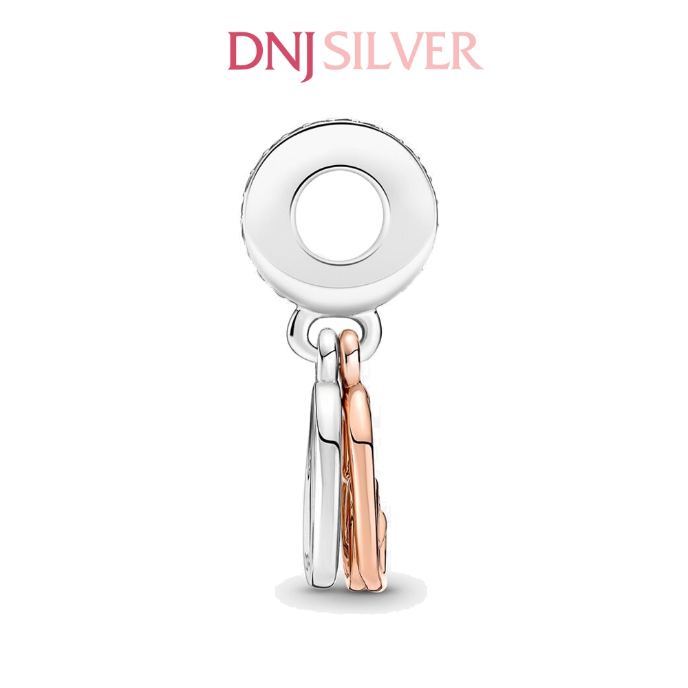[Chính hãng] Charm bạc 925 cao cấp - Charm Entwined Infinite Hearts Double Dangle thích hợp để mix vòng tay charm bạc cao cấp - DN711