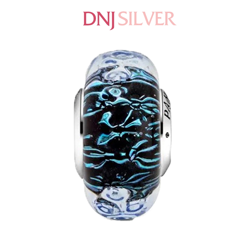 [Chính hãng] Charm bạc 925 cao cấp - Charm Dark Blue Murano Glass Ocean thích hợp để mix vòng tay charm bạc cao cấp - DN688