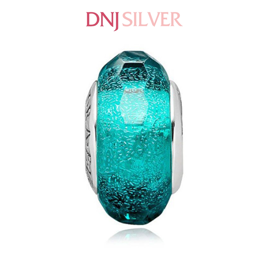 [Chính hãng] Charm bạc 925 cao cấp - Charm Teal Shimmer Murano Glass thích hợp để mix vòng tay charm bạc cao cấp - DN727