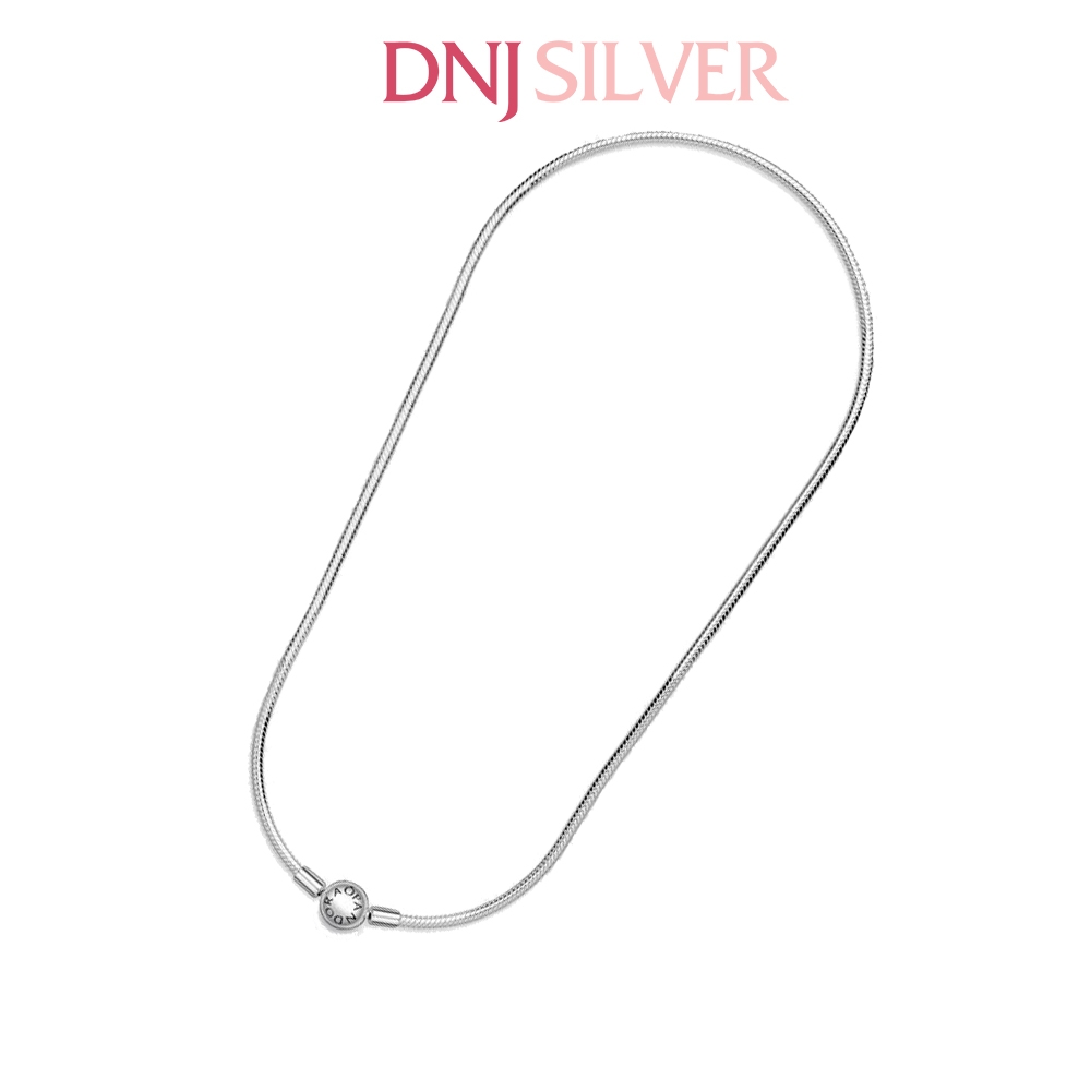 Dây chuyền bạc 925 cao cấp - Dây chuyền Moments Snake Chain dành cho nam và nữ, có thể mix thêm hạt charm tùy thích