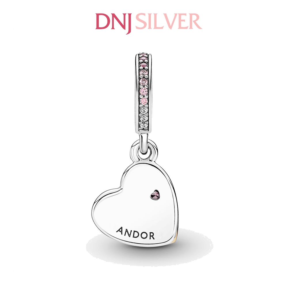 [Chính hãng] Charm bạc 925 cao cấp - Charm Entwined Infinite Hearts Double Dangle thích hợp để mix vòng tay charm bạc cao cấp - DN711