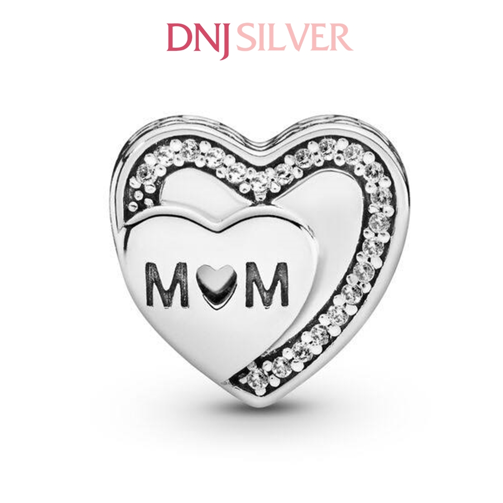 [Chính hãng] Charm bạc 925 cao cấp - Charm Tribute To Mum Silver thích hợp để mix vòng tay charm bạc cao cấp - DN616