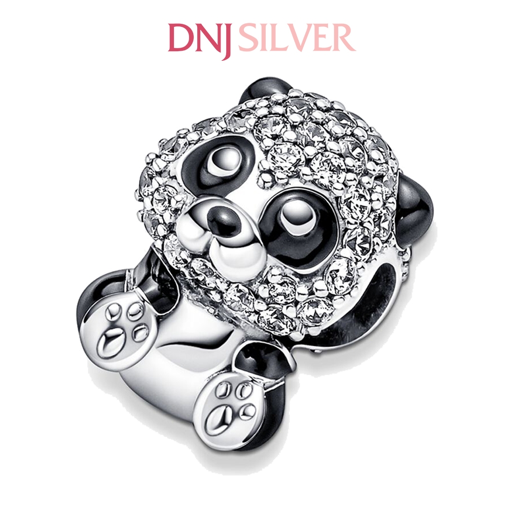 [Chính hãng] Charm bạc 925 cao cấp - Charm Sparkling Cute Panda thích hợp để mix vòng tay charm bạc cao cấp - DN617