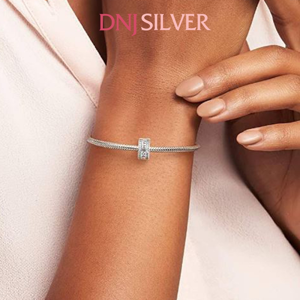 [Chính hãng] Charm bạc 925 cao cấp - Charm Pan Logo Clip thích hợp để mix vòng tay charm bạc cao cấp - DN615