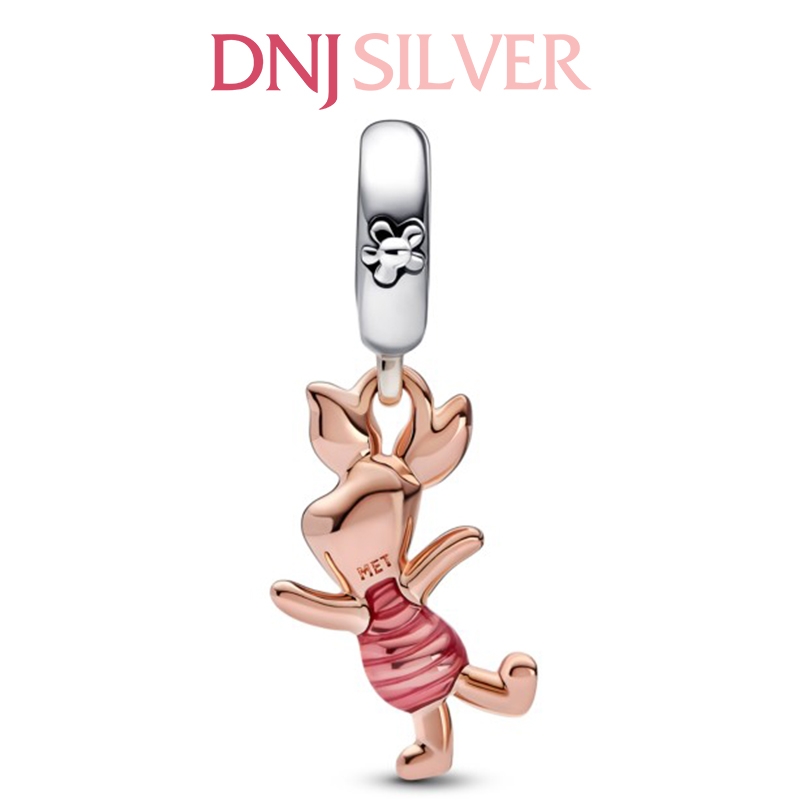 [Chính hãng] Charm bạc 925 cao cấp - Charm Disney Winnie the Pooh Piglet Dangle thích hợp để mix vòng tay charm bạc cao cấp - DN502