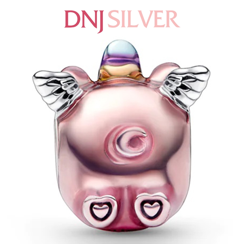 [Chính hãng] Charm bạc 925 cao cấp - Charm Flying Unicorn Pig thích hợp để mix vòng tay charm bạc cao cấp - DN490