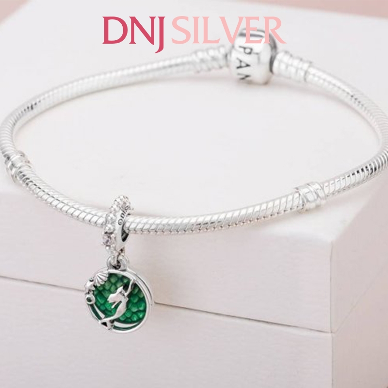 [Chính hãng] Charm bạc 925 cao cấp - Charm Disney The Little Mermaid Ariel Dangle thích hợp để mix vòng tay charm bạc cao cấp - DN410