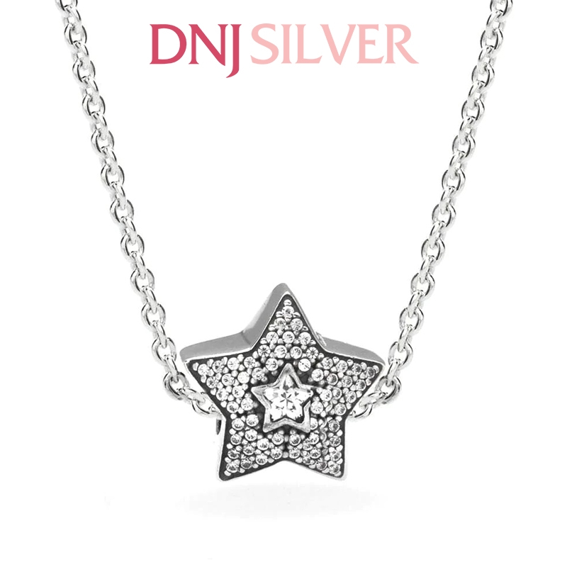 [Chính hãng] Charm bạc 925 cao cấp - Charm Pavé Wishing Star thích hợp để mix vòng tay charm bạc cao cấp - DN405