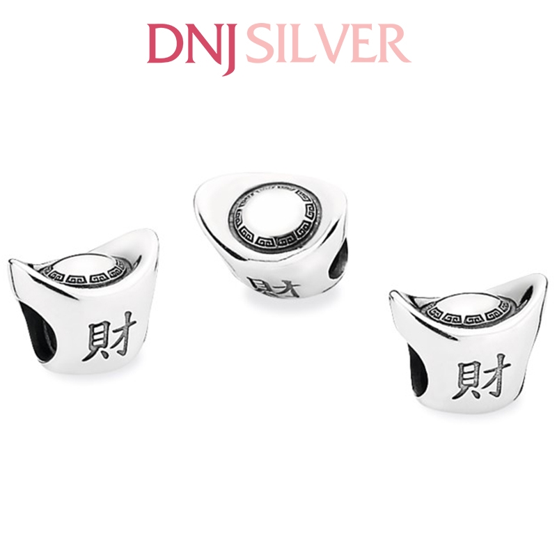 [Chính hãng] Charm bạc 925 cao cấp - Charm Silver Ingot thích hợp để mix vòng tay charm bạc cao cấp - DN398
