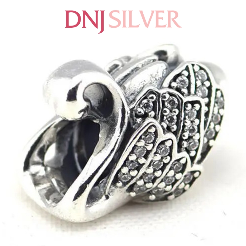 [Chính hãng] Charm bạc 925 cao cấp - Charm Majestic Swan thích hợp để mix vòng tay charm bạc cao cấp - DN308