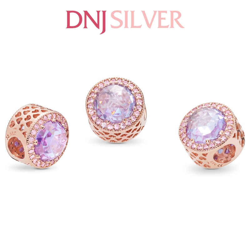 [Chính hãng] Charm bạc 925 cao cấp - Charm Sparkling Lavender thích hợp để mix vòng tay charm bạc cao cấp - DN434