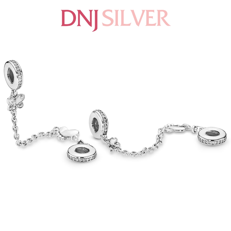 [Chính hãng] Charm bạc 925 cao cấp - Charm Butterfly Safety Chain thích hợp để mix vòng tay charm bạc cao cấp - DN251