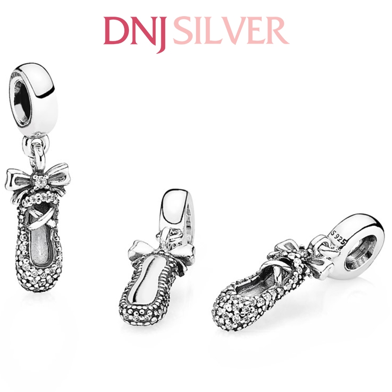 [Chính hãng] Charm bạc 925 cao cấp - Charm Ballet Slipper Pendant thích hợp để mix vòng tay charm bạc cao cấp - DN337