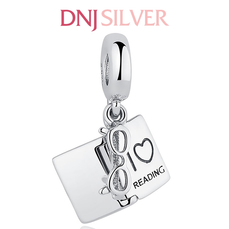 [Chính hãng] Charm bạc 925 cao cấp - Charm  I Love Reading Dangle thích hợp để mix vòng tay charm bạc cao cấp - DN321