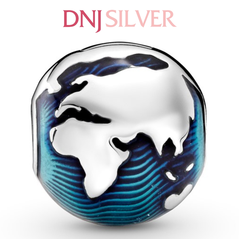 [Chính hãng] Charm bạc 925 cao cấp - Charm Blue Globe Clip thích hợp để mix vòng tay charm bạc cao cấp - DN091