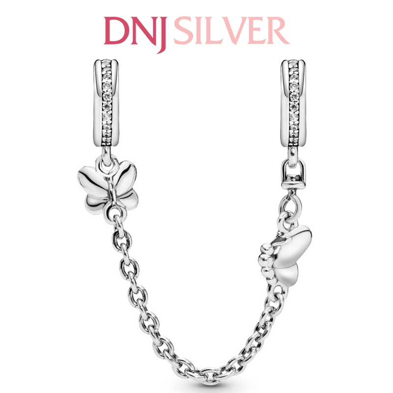 [Chính hãng] Charm bạc 925 cao cấp - Charm Butterfly Safety Chain thích hợp để mix vòng tay charm bạc cao cấp - DN251