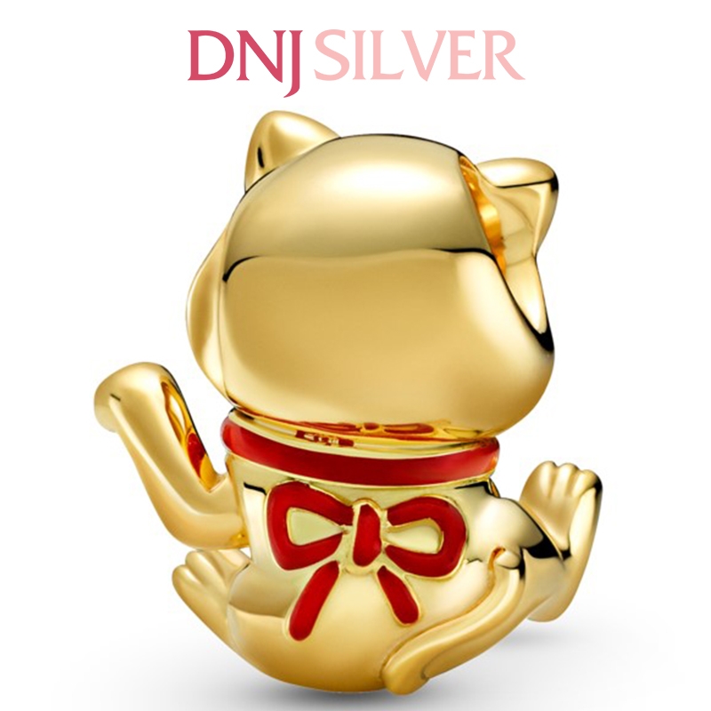 [Chính hãng] Charm bạc 925 cao cấp - Charm Cute Fortune Cat thích hợp để mix vòng tay charm bạc cao cấp - DN255