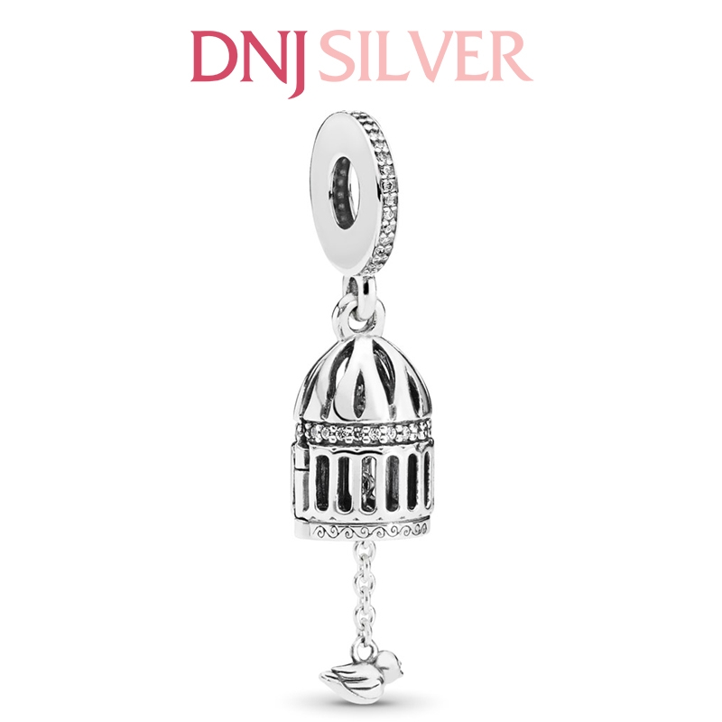 [Chính hãng] Charm bạc 925 cao cấp - Charm Bird & Birdcage Dangle thích hợp để mix vòng tay charm bạc cao cấp - DN332